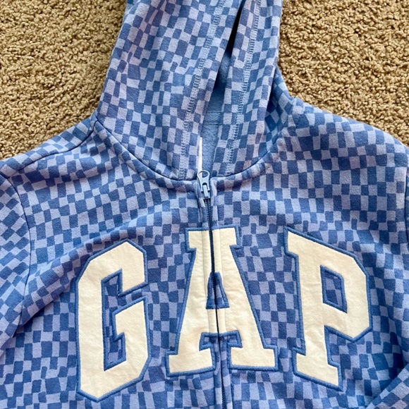 GAP Check Print Logo Hoodie - Picture 3 of 4